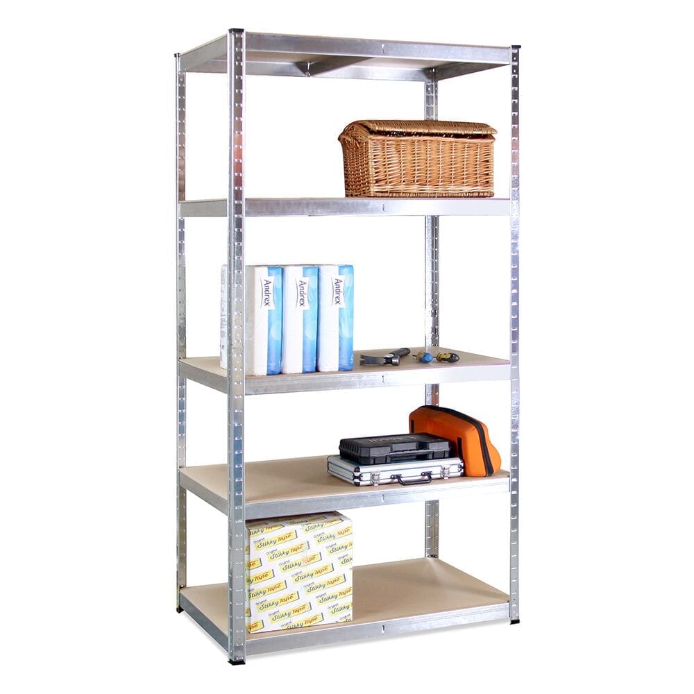 5 Tier Boltless Shelving Unit (set of 2) Plus Workbench