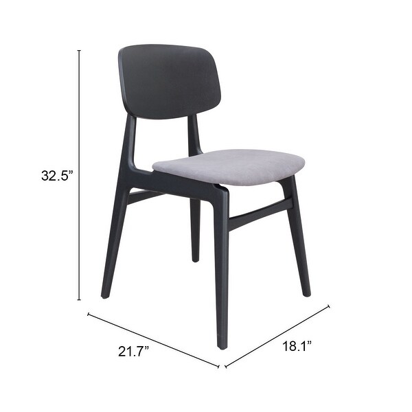 Cold Canyon Dining Chair (Set of 2) Gray and Black - 54 x 84