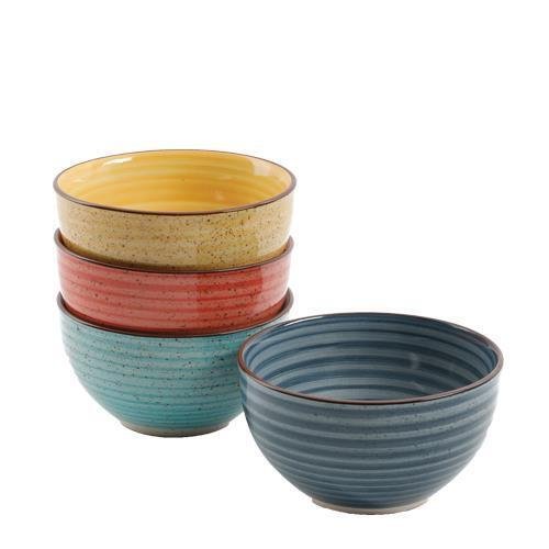 Gibson 118383.04 4 Stoneware Cereal Bowls