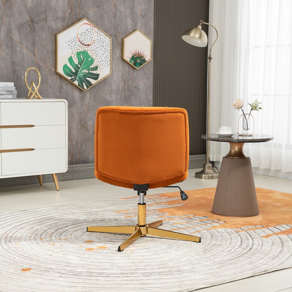 Modern Velvet Adjustable Height Home Office Swivel Desk Chair