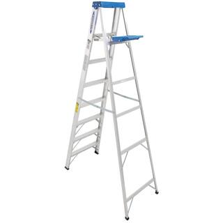 Werner 8 ft. Aluminum Step Ladder with 250 lb. Load Capacity Type I Duty Rating 368