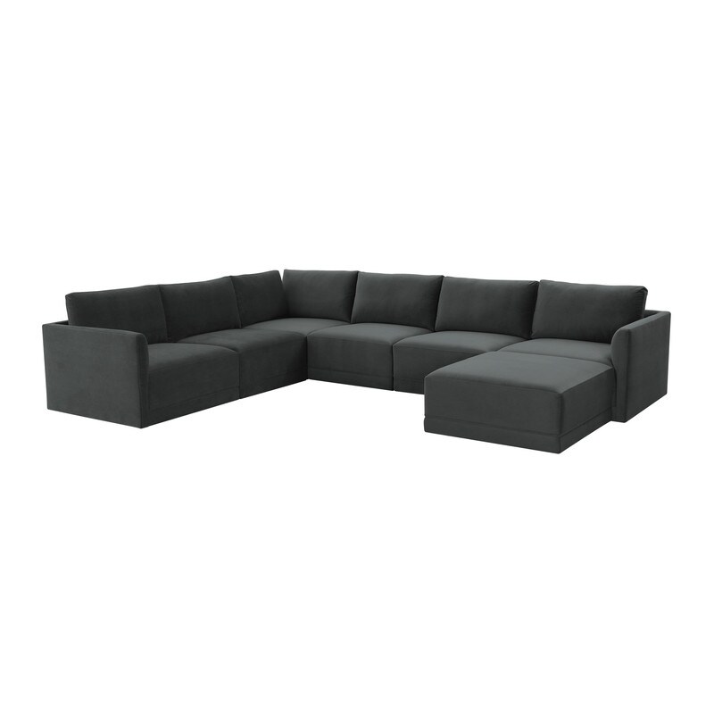 Willow Modular 7 Piece Large Chaise Sectional