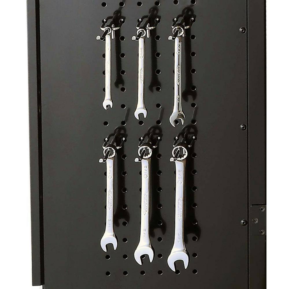 Husky 7-Piece Regular Duty Welded Steel Garage Storage System in Black GS10807-2DWO