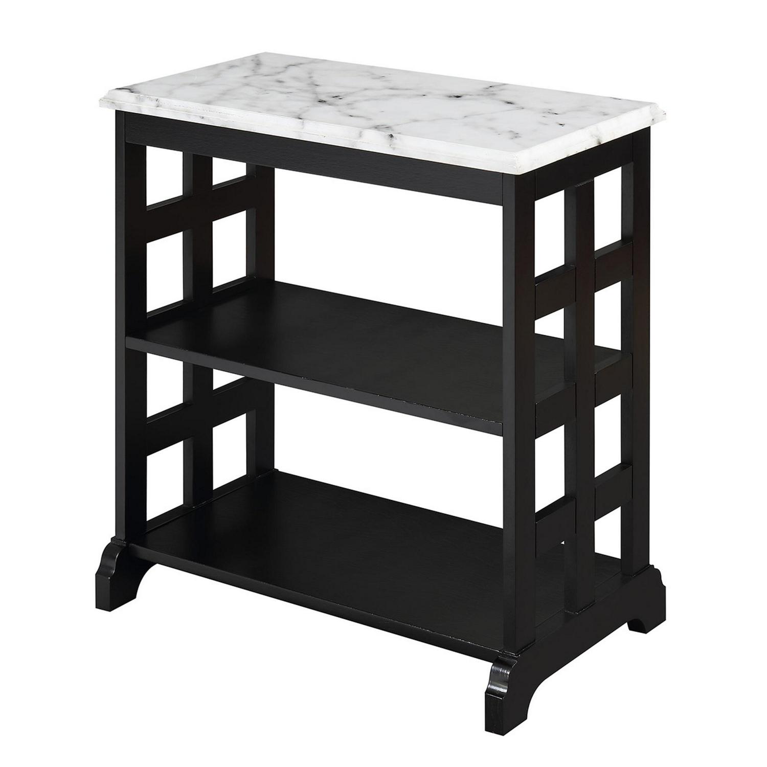 American Heritage Baldwin Chairside Table with Shelves