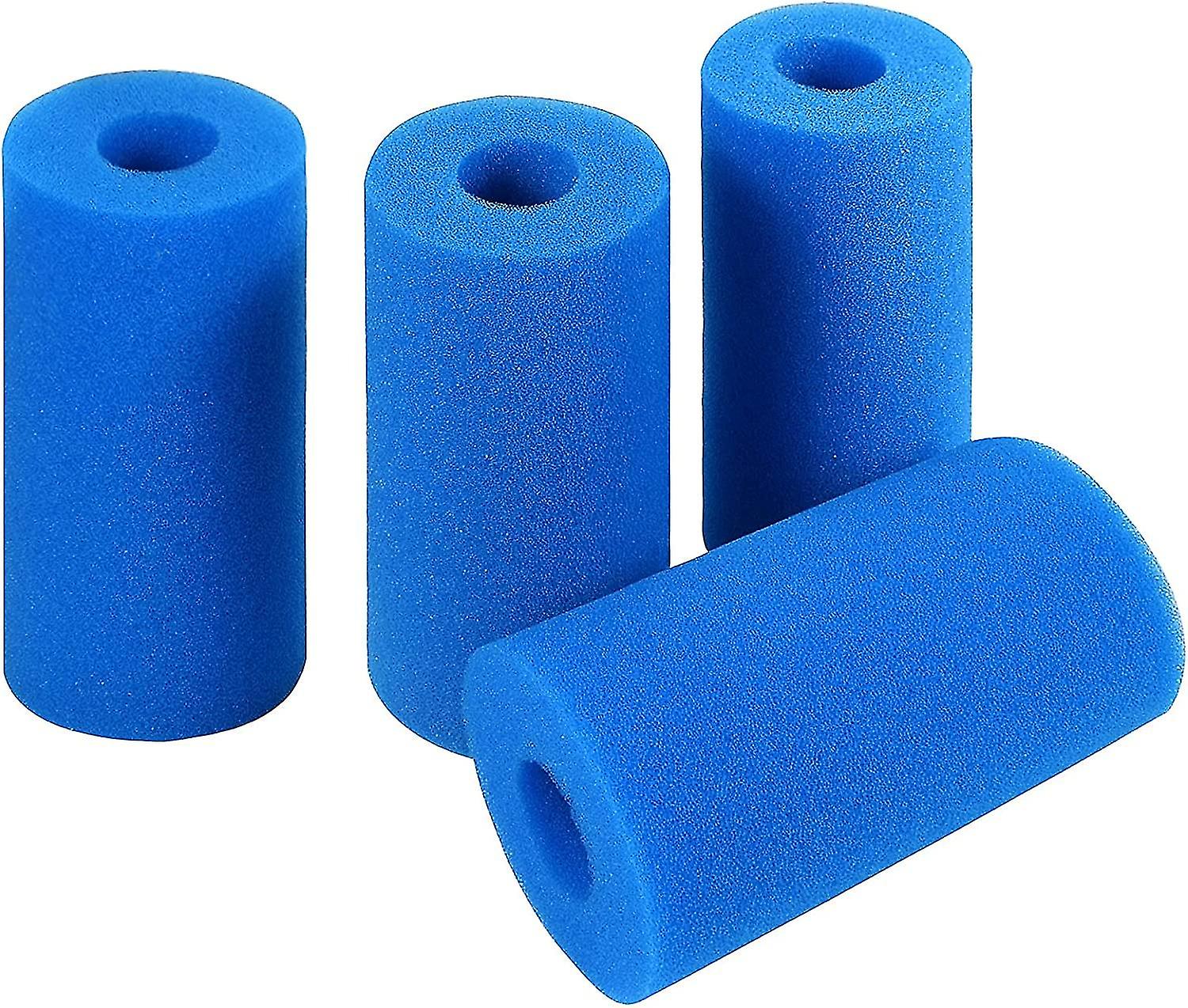 4 Pieces Swimming Pool Filter， Swimming Pool Filter Foam Sponge， Foam Pool Filter， Filter Sponge， Swimming Pool Filter Reusable Washable Pool Filter F