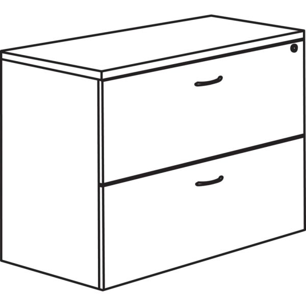 Lorell Essentials Series 2-Drawer Lateral File