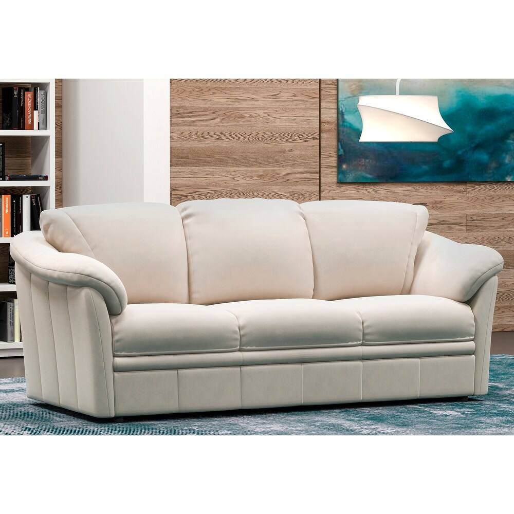 Made to Order Marino 100% Top Grain Leather Full Sleeper Sofa