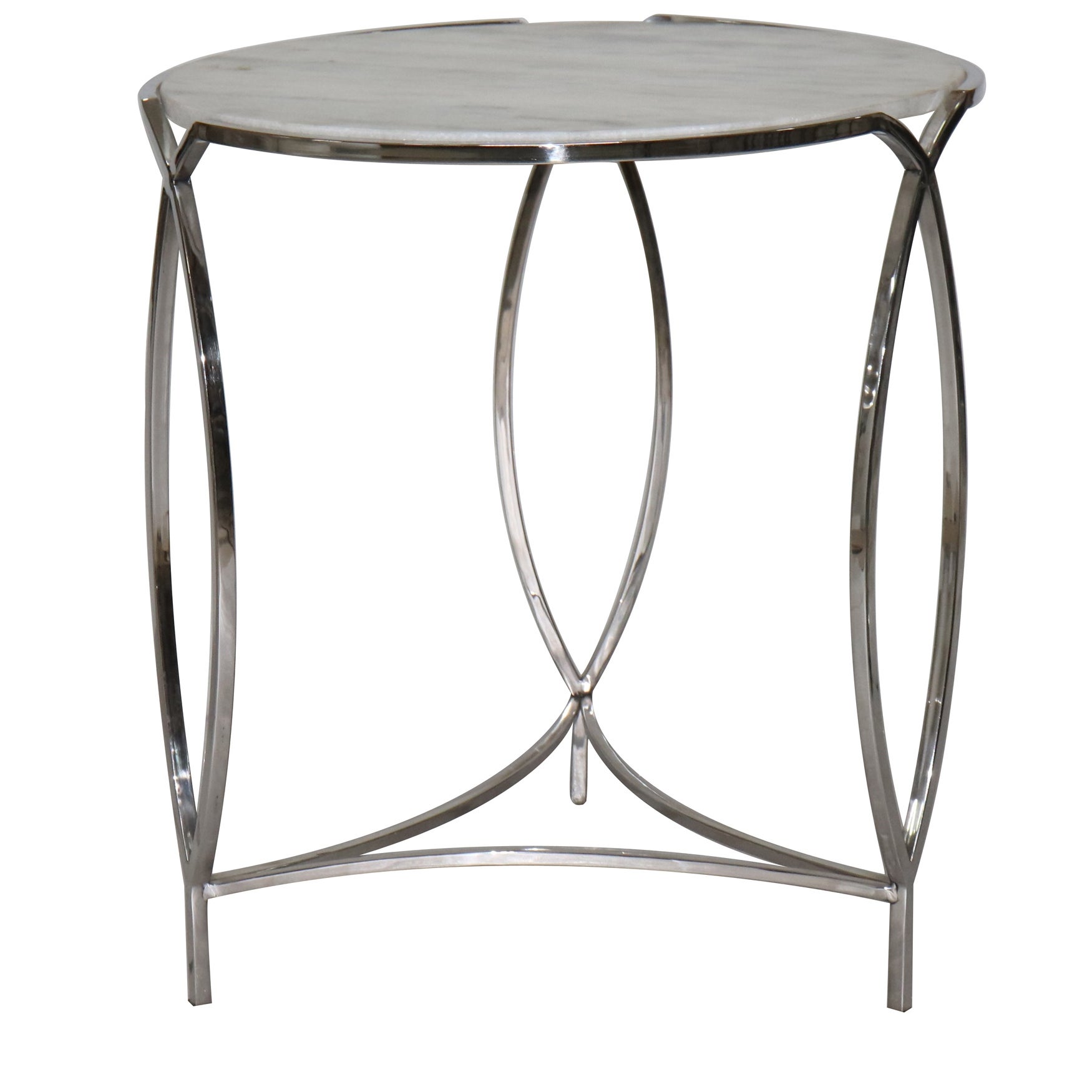 St. Claire Round Marble End Table