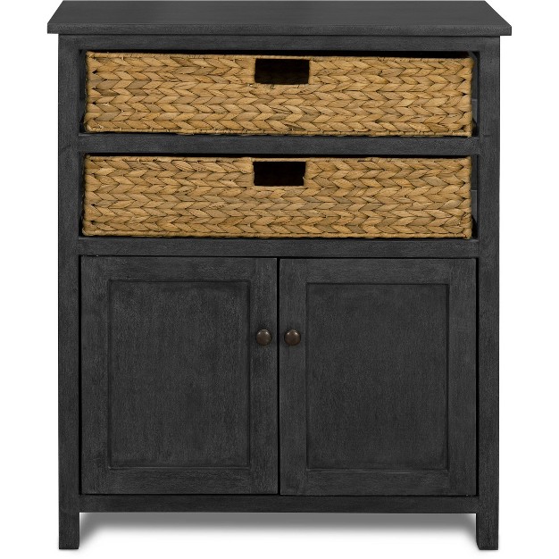 Elmhurst Cabinet Black And Weathered Clickdecor