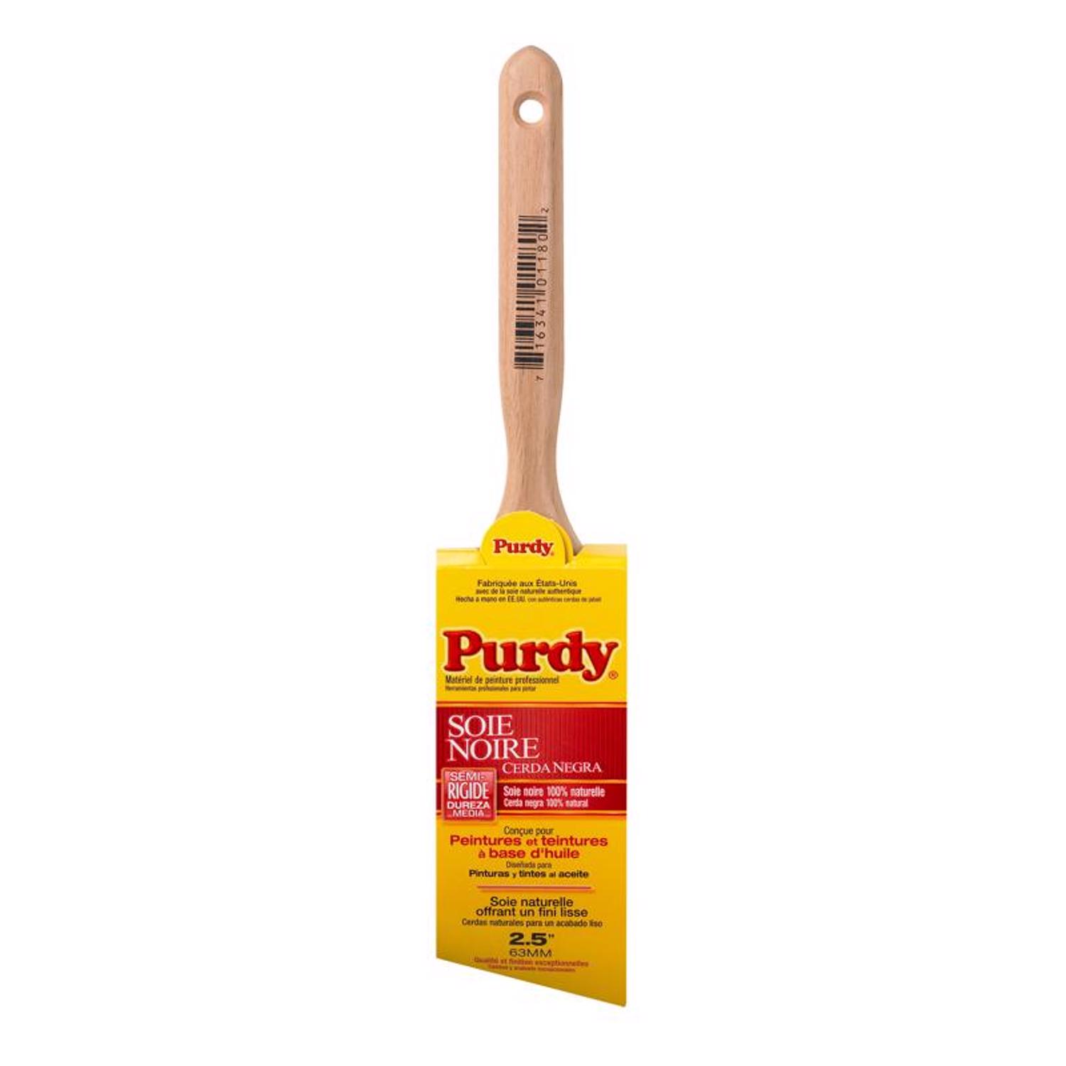 Purdy Black Bristle Extra Oregon 2-1/2 in. Medium Stiff Angle Trim Paint Brush