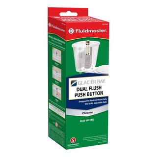 Fluidmaster Replacement Dual Flush Push Buttons for Glacier Bay Toilets 800P-48GB