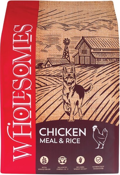 Wholesomes Chicken Meal and Rice Formula Adult Dry Dog Food