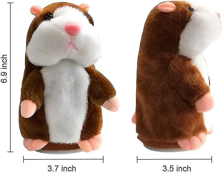 Talking Hamster Plush Toy Repeat What You Say Funny Kids Stuffed Interactive Toy