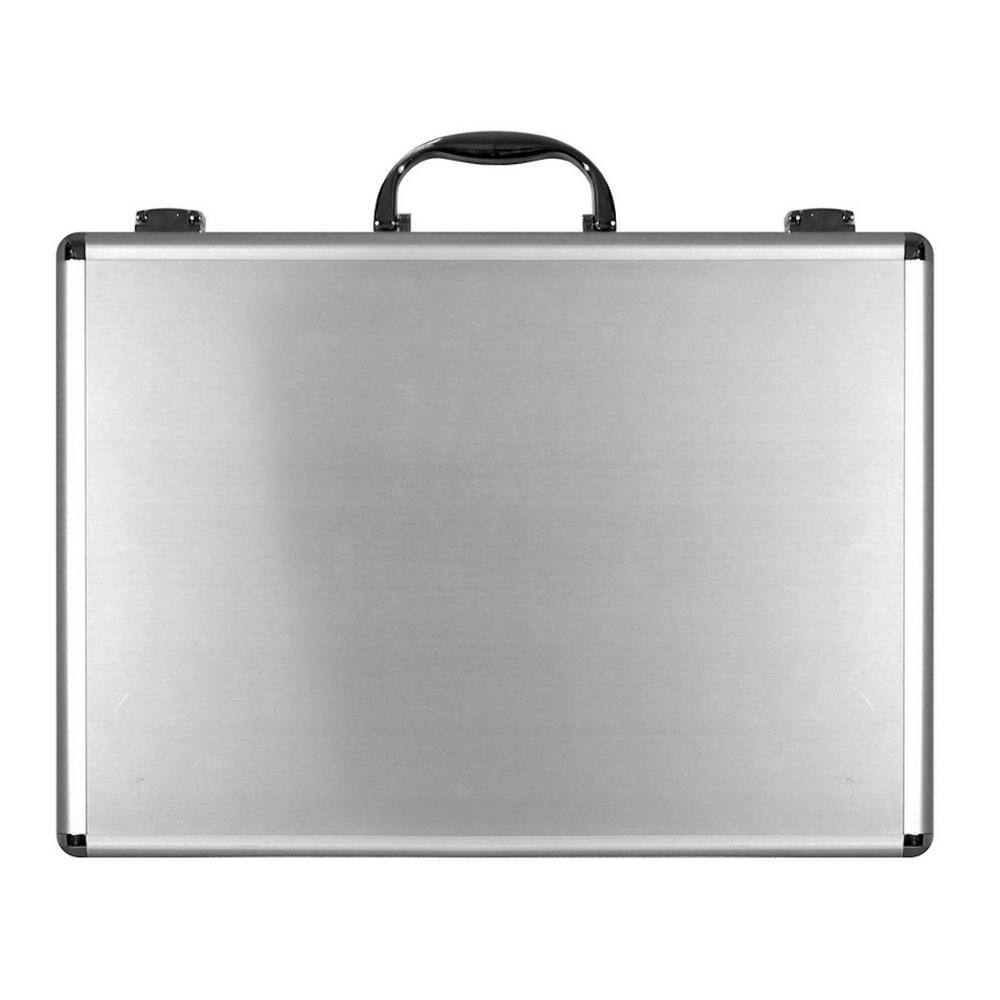 Cases By Source 10.50 in. Smooth Aluminum Portfolio Tool Case in Silver SVP1292-180