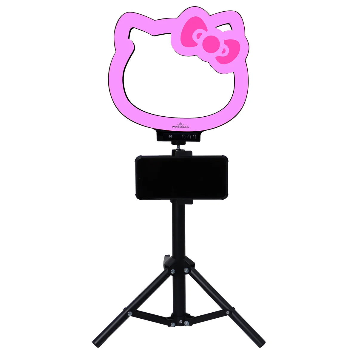 IVLR-LEDRINGHK10-BLK | Hello Kitty® Supercute 10” RGB Desktop Ring Light with Tripod