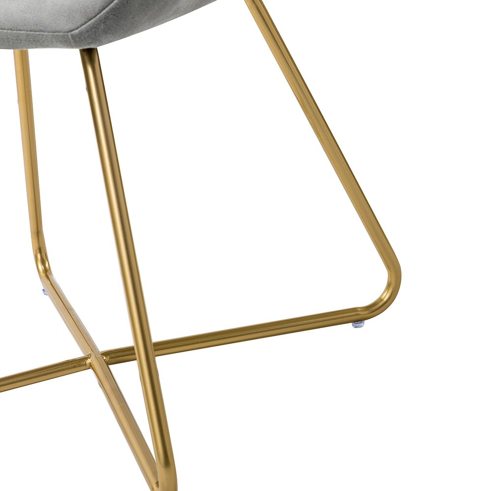 Rosa Accent Side Chair with X shaped Metal Base