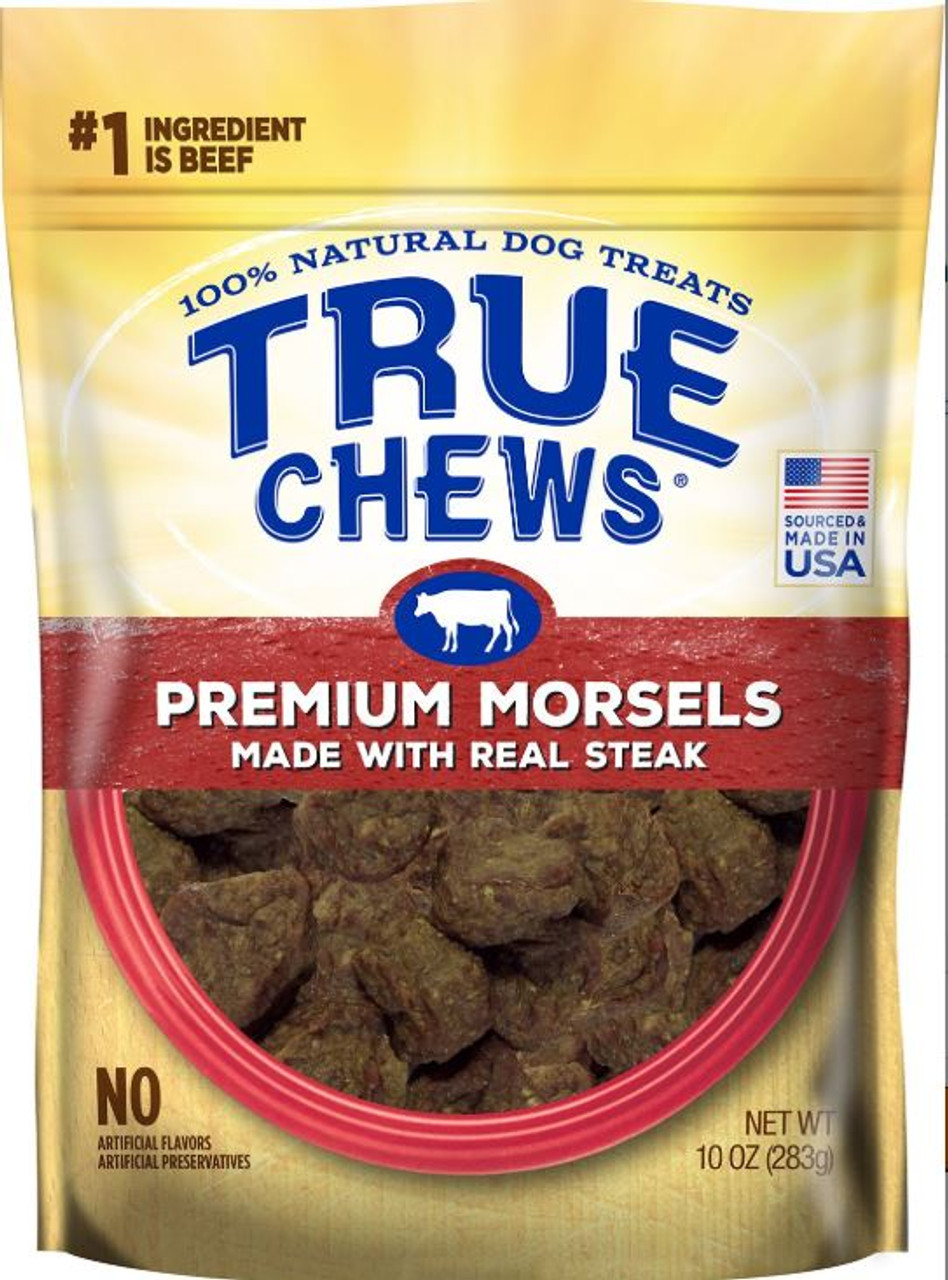 Tyson true Chews Premium Real Steak Morsels Dog Treats 10oz Bag