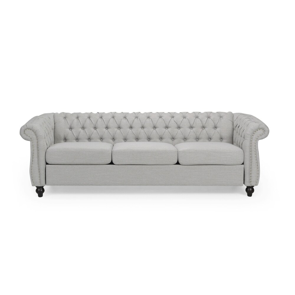 Parksley Tufted Chesterfield 3 seat Sofa by Christopher Knight Home