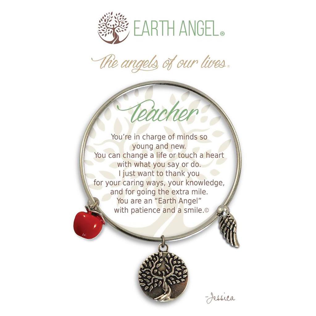 Earth Angel  Teacher Bracelet in Silver