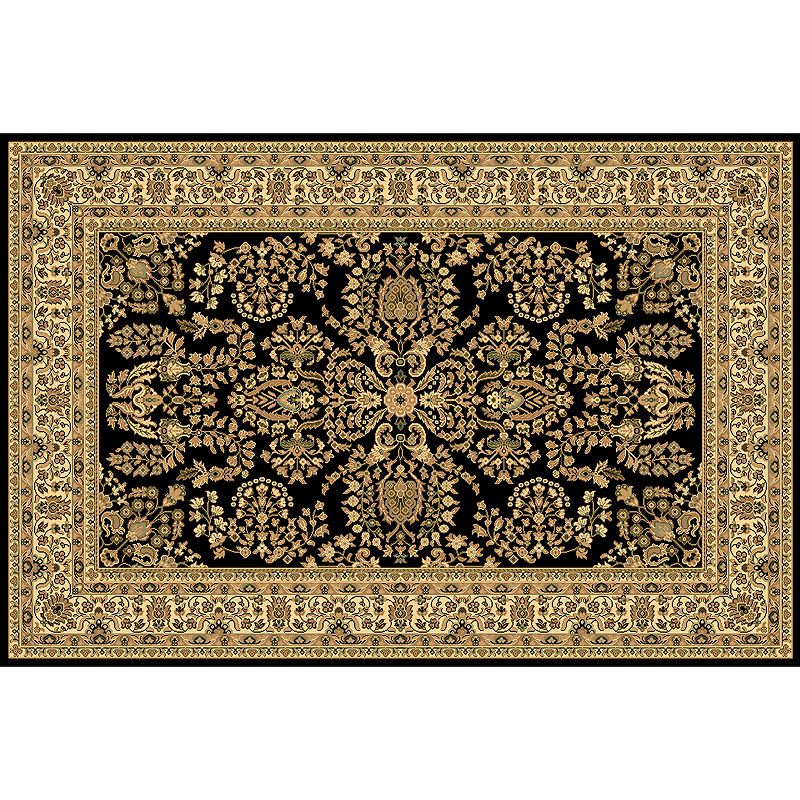 Rugs America New Vision Lilihan Framed Floral Rug