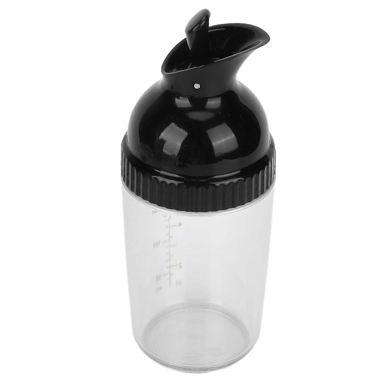 200ml Salad Dressing Shaker Bpa Free Prevent Leakage Salad Dressing Jar With Lid For Kitchenblack