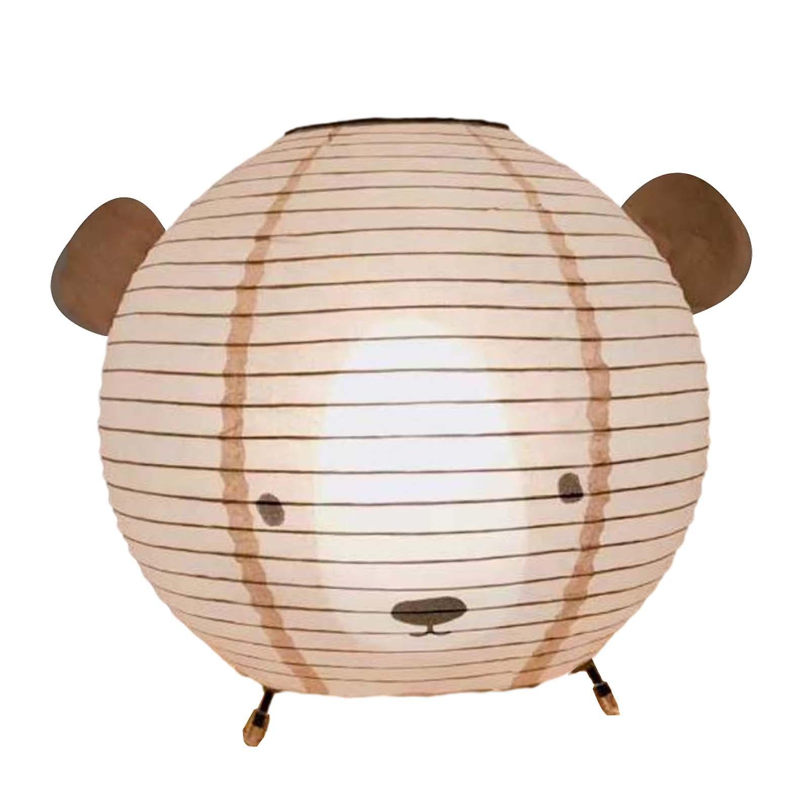 Bear Table Lamp Paper Lamp Shade Nightlight For Bedroom Cabinet Housewarming