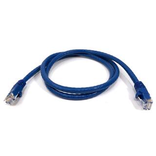 Micro Connectors Inc 3 ft. CAT6 Ethernet Patch Cable SnaglessMolded Boot Unshielded Twisted Pair Blue (10-Pack) E08-003BL-10