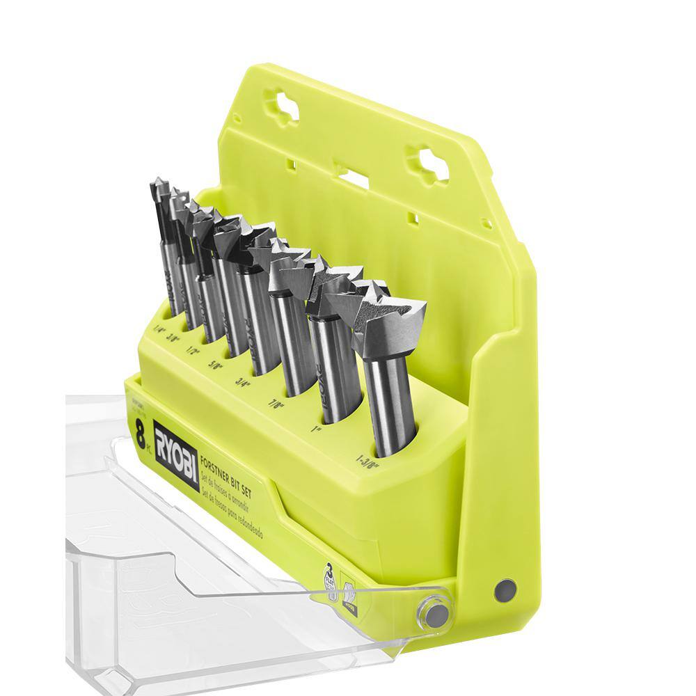 RYOBI Steel Forstner Drill Bit Set (8-Piece) A9FS8R1