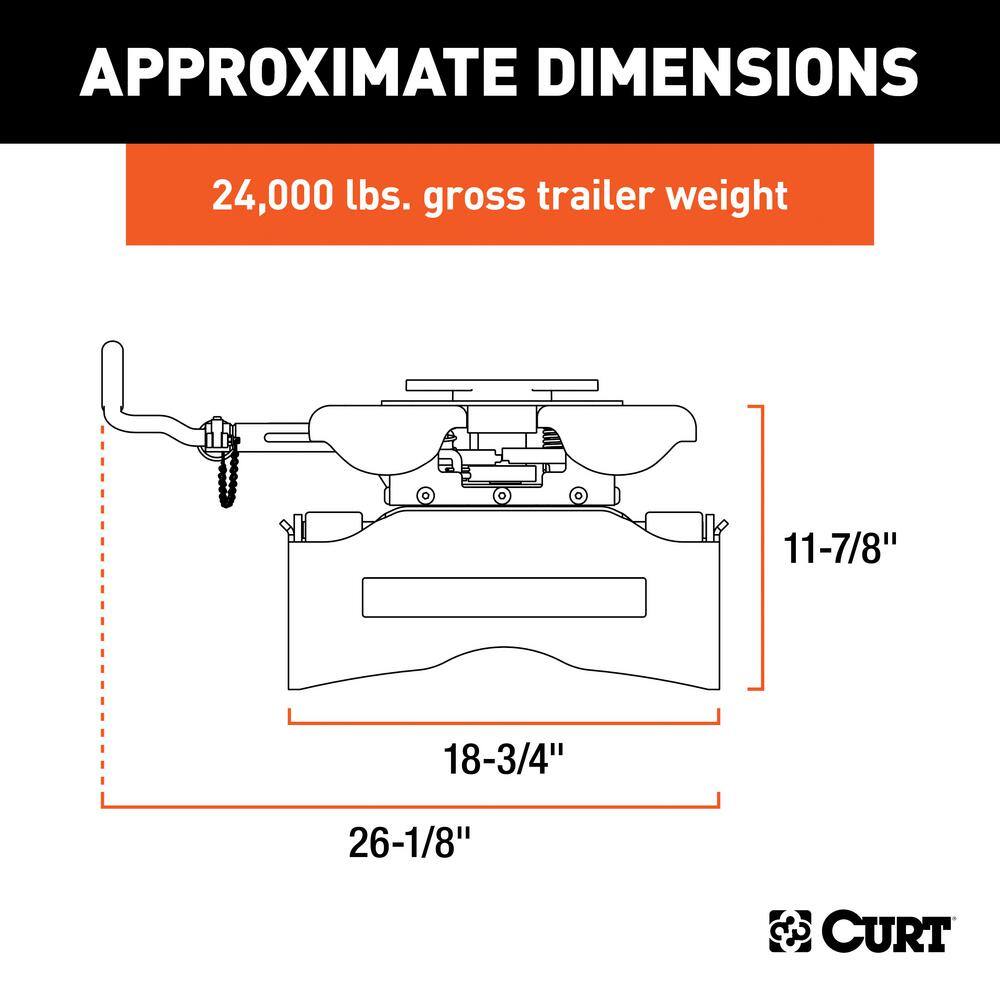 CURT Q24 5th Wheel Hitch Head 16545