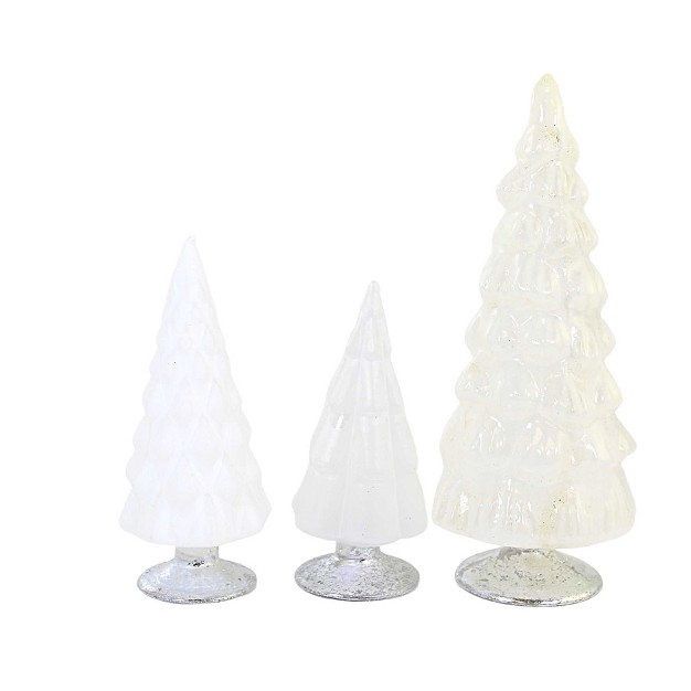 Small White Hue Trees Wedding Decor Mantle Cody Foster Decorative Sculptures