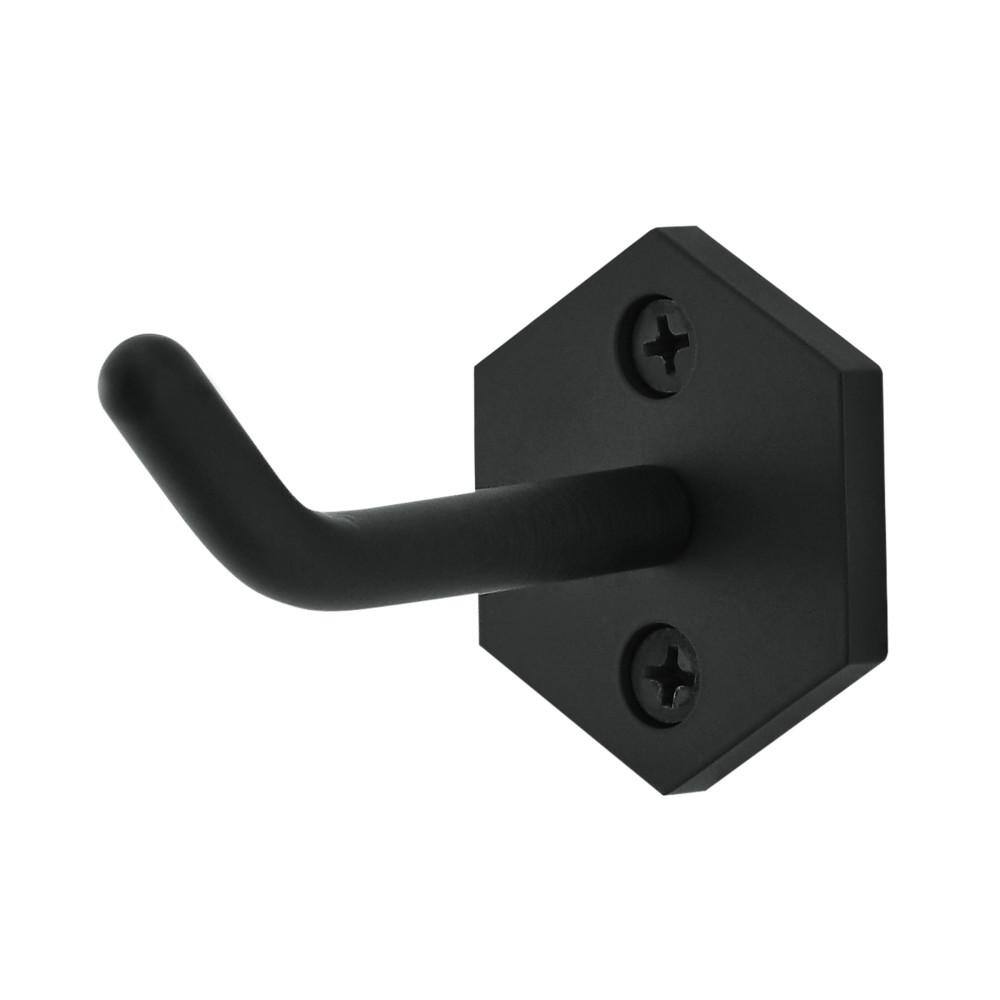 Swiss Madison Brusque J-Hook RobeTowel Hook in Matte Black SM-RH02MB