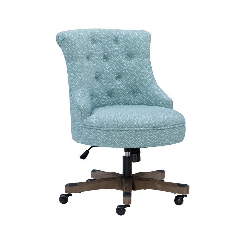 Bond Blue Speckled Upholstered Office Chair