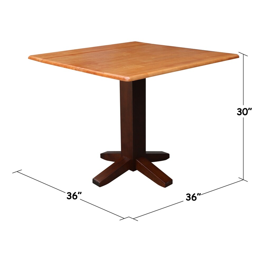 Square Dual Drop Leaf Dining Table