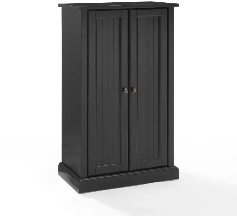 Seaside Black Accent Storage Cabinet