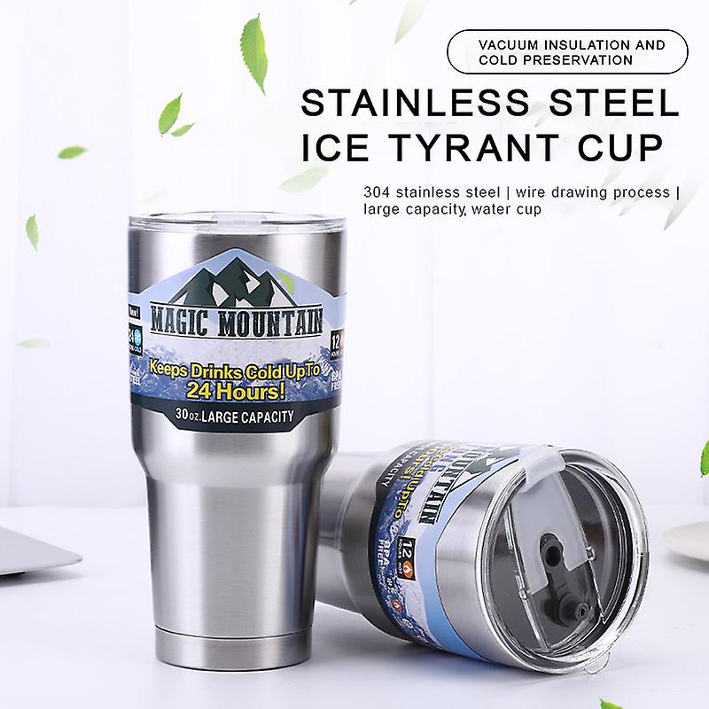 900ml Large Double-layer Insulated Mug With Stainless Steel Liner For Hot And Cold Beverages