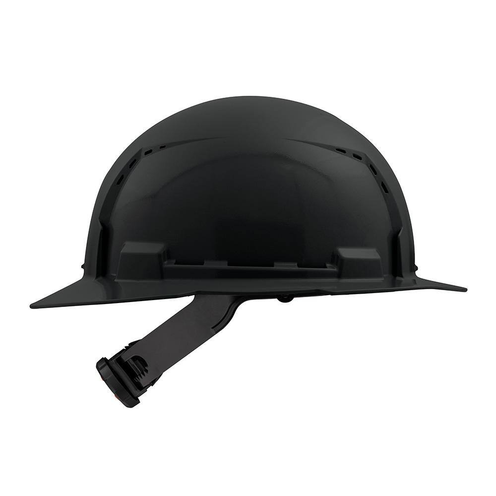 MW BOLT Black Type 1 Class C Full Brim Vented Hard Hat with 4-Point Ratcheting Suspension (10-Pack) 48-73-1211X10