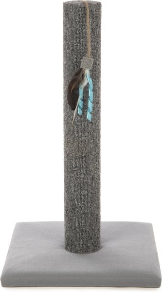 SmartyKat Simply Scratch Carpet Cat Scratch Post with Feather Cat Toy