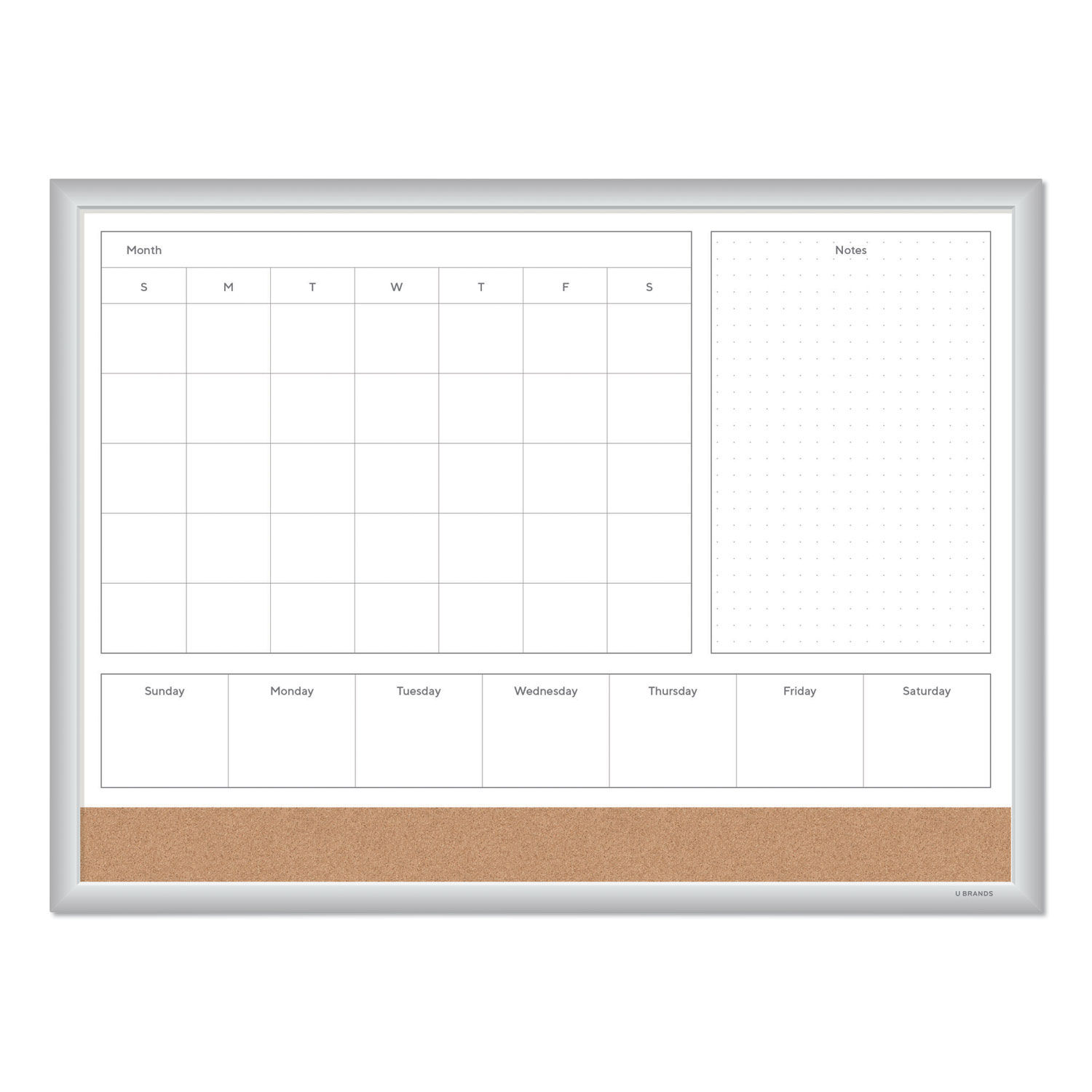 4N1 Magnetic Dry Erase Combo Board by U Brands UBR3890U0001