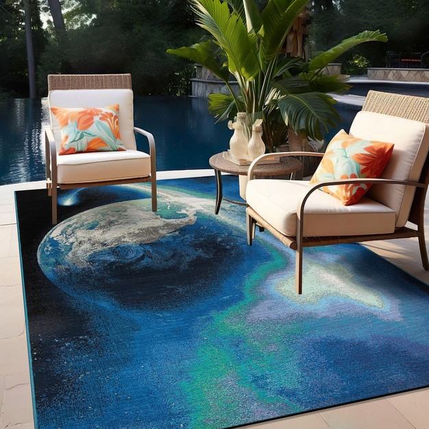 World Rug Gallery Galaxy Collection Adventure Earth Indoor outdoor Area Rug