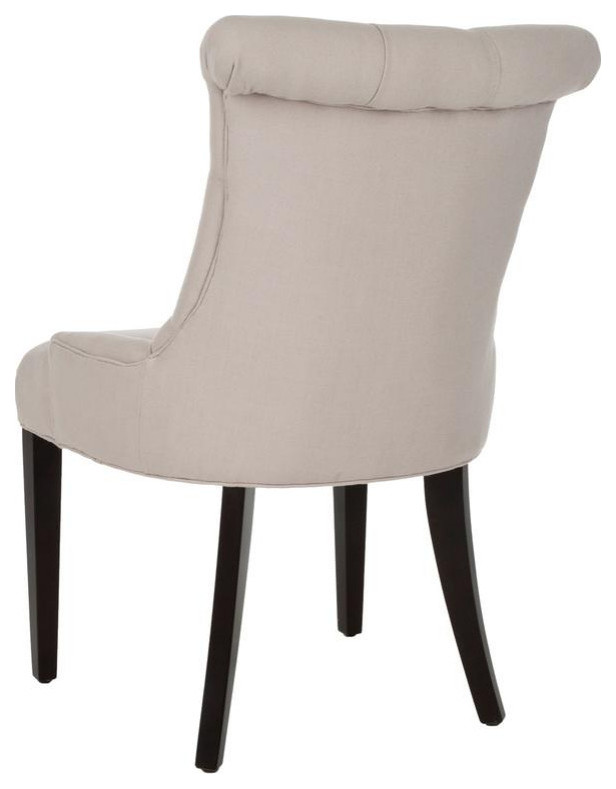 Randi 20 quotH Tufted Side Chair Set of 2 Taupe   Transitional   Dining Chairs   by Virgil Stanis Design  Houzz