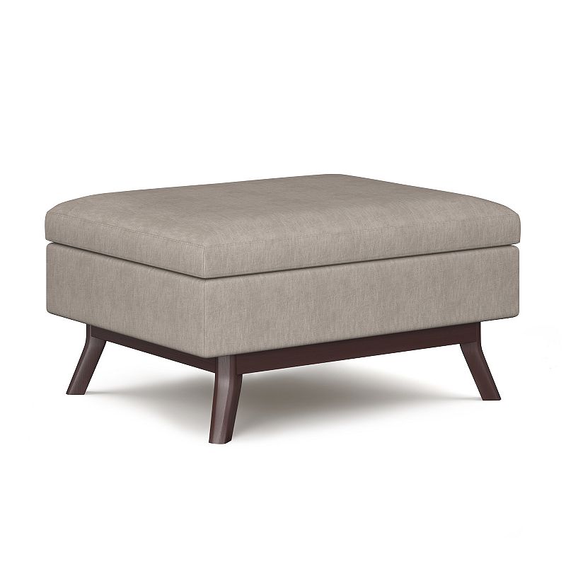 Simpli Home Owen Coffee Table Storage Ottoman