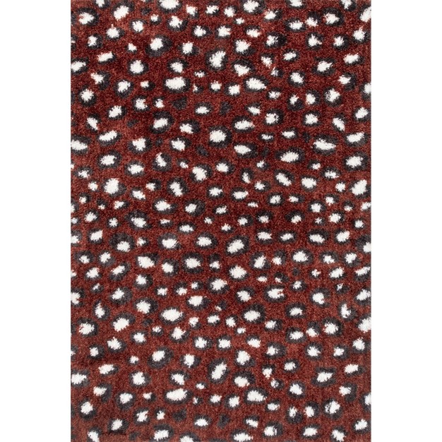 Nuloom Lennon Cozy Shag Leopard Area Rug