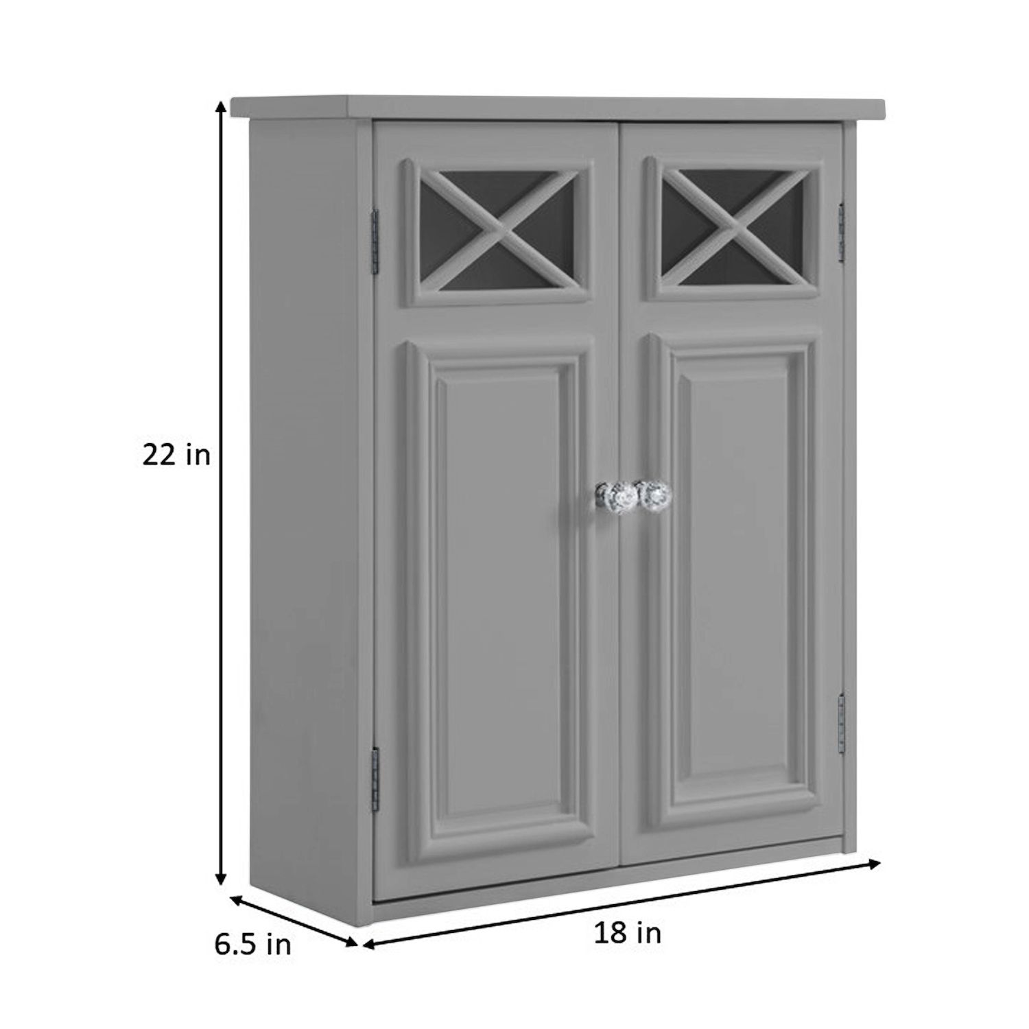 Teamson Home Dawson Wall Cabinet With Two Doors