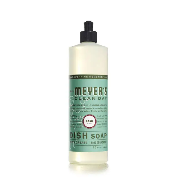 Mrs. Meyer's 16 oz Basil Liquid Dish Soap