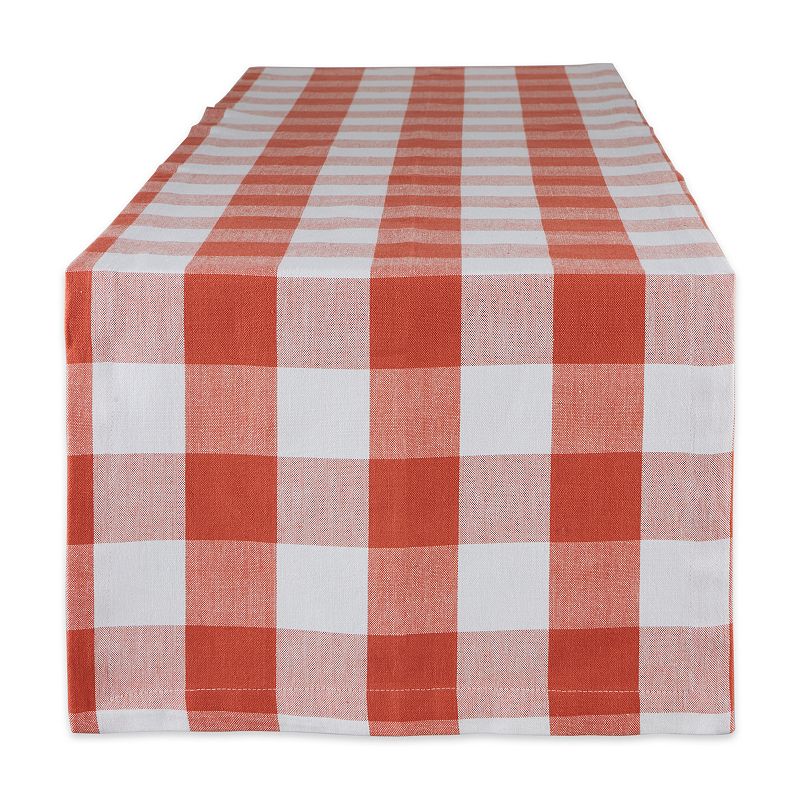 14 x 108 Vintage Red and White Rectangular Home Essentials Buffalo Checkered Table Runner