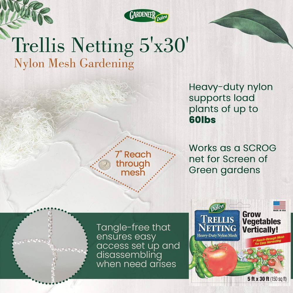 5 ft. x 30 ft. Dalen Products Nylon Trellis Netting TP-30C