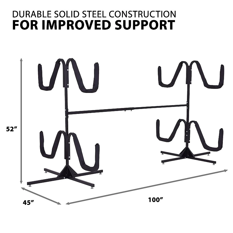 RaxGo Kayak Storage Rack， Freestanding Heavy Duty Stand for Kayak's