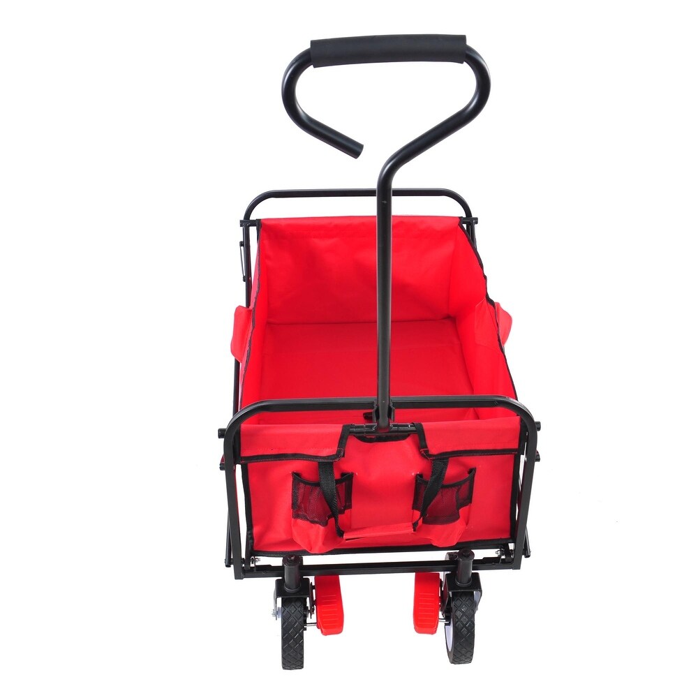 Outdoor Utility Folding Wagon Shopping Beach Cart