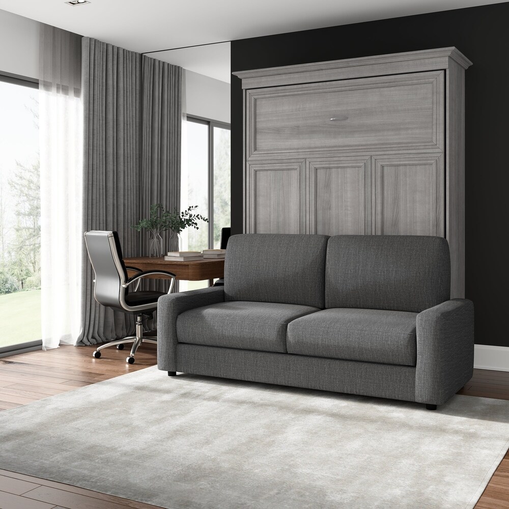 Versatile Queen Murphy Bed with Sofa (78W) by Bestar