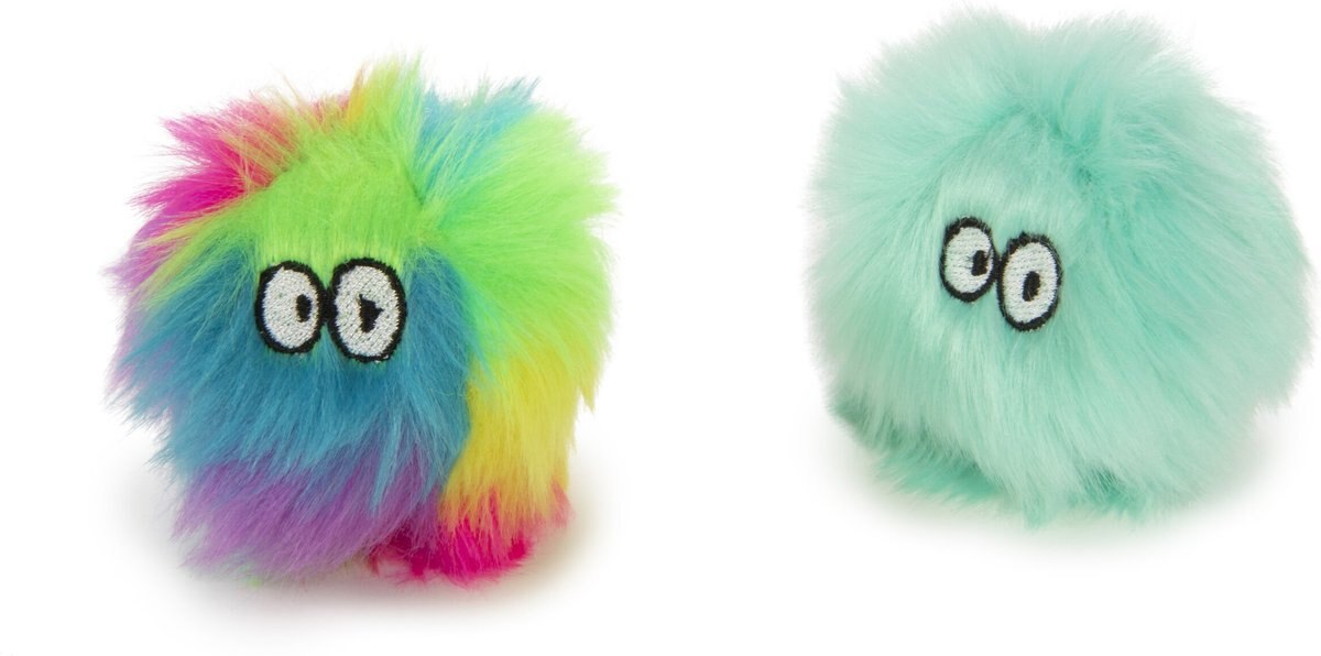 SmartyKat Fuzzy Friends Plush Ball Cat Toys